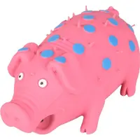 Flamingo Hondenspeelgoed Latex Varken Stip - Roze - 18 x 8 x 8 cm