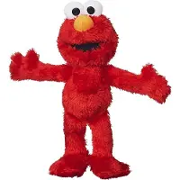 Sesamstraat pluche knuffel pop - Elmo - stof - 28 cm/37 cm staand - Bekende cartoon figuren