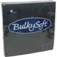 BulkySoft | Servetten 2-laags | Zwart | 33x33cm | 1200 stuks