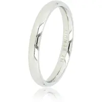 My Bendel - Gladde Stapelring Zilverkleurig 2,5 Mm - Gladde Stapelring • 2.5 Mm • Zilverkleurig • Stainless Steel - met Luxe Cadeauverpakking | Sieraden Voor Dames | Maat 18.00 Mm / Maat 57