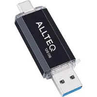 Allteq USB 3.1 stick - Zwart - 128 GB -