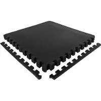 VirtuFit Fitness Puzzelmat - Vloermat - 8-delig - 240 x 120 cm - Zwart