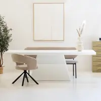 Giga Meubel Eettafel Avia Rechthoek Wit 160