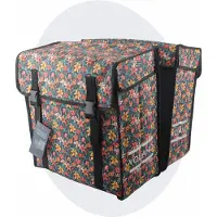 Voltano Dubbele Fietstas XXL - Floral Fiesta - 60 Liter
