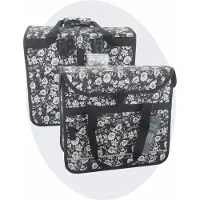 Voltano Voorgevormde Enkele Fietstas / Pakaftas - Midnight Blossom - 17L