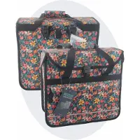 Voltano Voorgevormde Enkele Fietstas / Pakaftas - Floral Fiesta - 17L