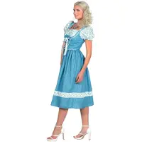 Coppens Dindl jurk lang blauw oktoberfestjurk | Maat 38