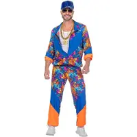 Coppens Trainingspak blauw/oranje | Maat S |