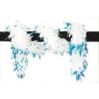 Coppens Luxe boa aqua/wit