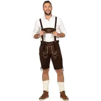 Coppens Lederhosen kort - 100% leder - Oktoberfest | Maat 58
