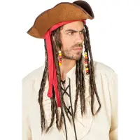 Coppens Piratenhoed Jack met haarband en dreads