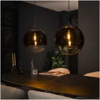 Meubelplaats Hanglamp bubble shaded XL 2 lampen - zwart