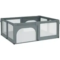 vidaXL Babybox met 2 deuren oxford stof lichtgrijs
