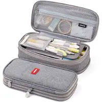 Lux -etui-grote etui-grijs-pennenzak