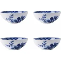 Heinen Delfts Blauw Yoghurtschaal Paauw blauw - Porselein - 14 cm - 4 stuks