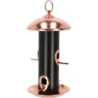 Esschert Design Voedersilo Zaadsilo Zwart Koper - - FB619 - Voedersilo voor Vogels
