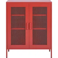 Beliani WAKATIPU - Sideboard - Rood - Staal