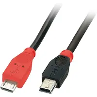Lindy Kabel Micro USB LINDY 31717 50 cm Rood/Zwart