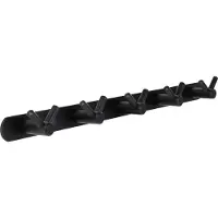 TOJ Wandkapstok Met 10 Haken - Muur / Wand Kapstok - Design Muurkapstok - 40CM - RVS - Mat Zwart