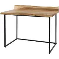 Meubelplaats Bureau Edge Acaciahout - Naturel - 110x63x76 cm