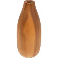 Atmosphera Siera Acacia vaas voor 1 bloem Ø10xH18cm - Bruin