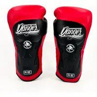 Danger Ultimate Fighter Bokshandschoenen - Echt Leer - Rood/Zwart 14 oz
