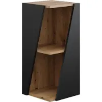 Vicco Benno Halfhoge kast – 31.6 x 70.5 cm met open vakken Antraciet