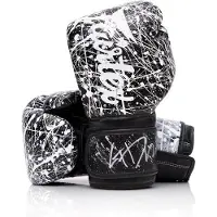 Fairtex BGV14PT Microfiber Bokshandschoenen - Art Collections - Painter Zwart/Wit 16 oz