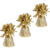 Haza Ballon gewichtjes - 3x - goud - 170 gram - gewichtjes voor helium ballontrosjes