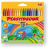 BIC Gekleurde was Plastidecor 8757712 18 Onderdelen Multicolour