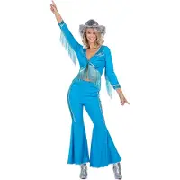 Coppens Glamorous azuur western set franjes | Maat 34