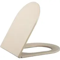 Qeramiq Dely Zitting - softclose - quickrelease - slim - mat beige E13/A15 thin seat beige