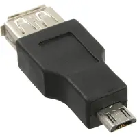 InLine - Adaptateur USB - USB (F) pour Micro-USB de type B (P) - USB 2.0 - noir