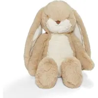Bunnies By The Bay Floppy Nibble Konijn - Knuffeldier - Knuffel voor kinderen - Geborduurde details - Amandel - 44 cm