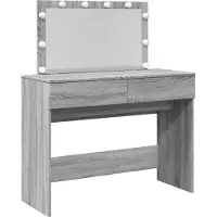 vidaXL Kaptafel met LED-verlichting 100x40x120 cm grijs sonoma