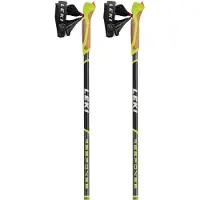 LEKI Nordic Walking Stok Leki Response Anthracite Black White Lime Green (110 cm)