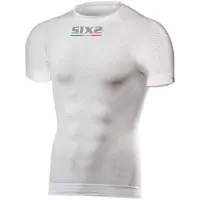 SIXS TS1, functioneel shirt met korte mouwen, unisex ,Wit ,XS/S