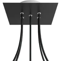 Creative Cables Kroq205f103 Rose-one Square Matte Black Rose-set