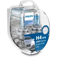 Philips Lamp Halogeen H4 WhiteVision Ultra 12V/60/55W, 2 Stuk