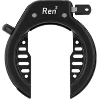 Axa Ren 2 Frameslot  Ringslot voor kinderfietsen  Gehard staal  Multi?bevestiging  Beveiligingsniveau 5  Inclusief sleutelservice  Zwart