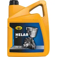 Kroon oil Helar SP - Synthetische 0W30 Motorolie - Brandstofbesparend - 5 Liter - Transparant