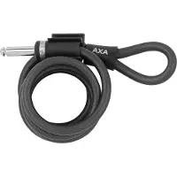 Axa Newton PI 180/10 Insteekkabel – 180 cm – 10 mm – Compatibel met Victory, Defender & Solid Plus – Plug‑in Aansluiting – Matzwart – Met Framehouder