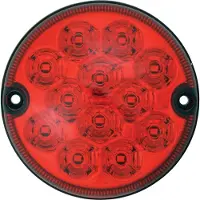 Carpoint Mistachterlicht 12/24 Volt Led 95mm - Rood