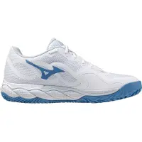 Mizuno Tennisschoen Mizuno Women Wave Enforce Court CC White Parisian Blue Plein Air-Schoenmaat 42