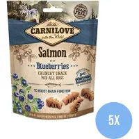 Carnilove | Crunchy Snack Zalm / Blauwe Bes - Hondensnack - 5 Stuks - Voordeelverpakking