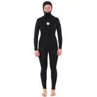 Rip Curl Dawn Patrol 5/4 Mm Dames Wetsuit Van Neopreen Met Lange Mouwen En Rits Op De Borst