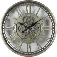 Countryfield Kensington Rond L 70 Messing Goud Zilver Wandklok Kensington Klok