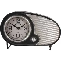 Countryfield Klok Retro mtl L8.5B28H18.5CM zwart