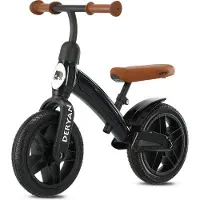 Deryan Luxe Loopfiets 10 inch - Kinderfiets - Zwart