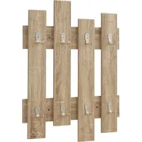 En.casa Wandkapstok Raseborg 80x60x3 cm eikenkleurig []